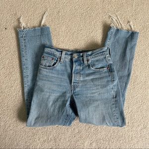levi’s 501 straight leg ankle jeans